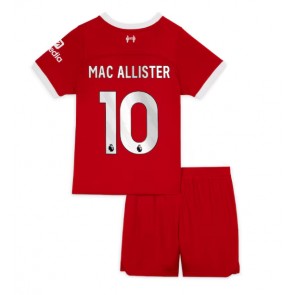 Liverpool Alexis Mac Allister #10 Hemmaställ Barn 2023-24 Kortärmad (+ Korta byxor)